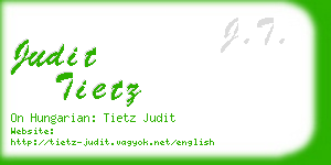 judit tietz business card